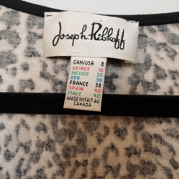 Joseph Ribkoff Leopard Print Long Sleeve Fit flare - Picture 4 of 6